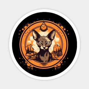 Cornish Rex Cat Halloween, Cat Lover Magnet